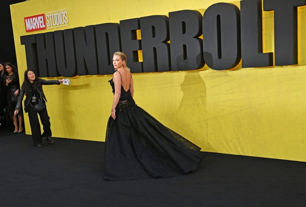 Florence Pugh Glams in Sheer Black Lace at "Thunderbolts*" UK Screening in London