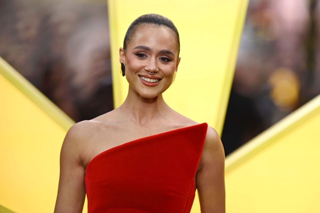Nathalie Emmanuel Thrills in Sculptural Red Elegance at “Thunderbolts” UK Special Screening
