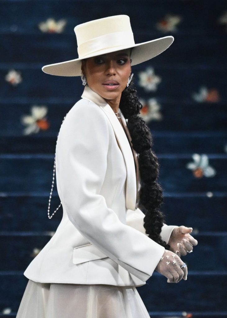Kerry Washington Exudes Modern Elegance in Sheer Skirt and Tailored Blazer at the 2025 Met Gala
