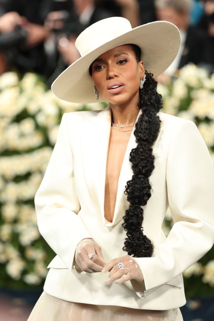 Kerry Washington Exudes Modern Elegance in Sheer Skirt and Tailored Blazer at the 2025 Met Gala