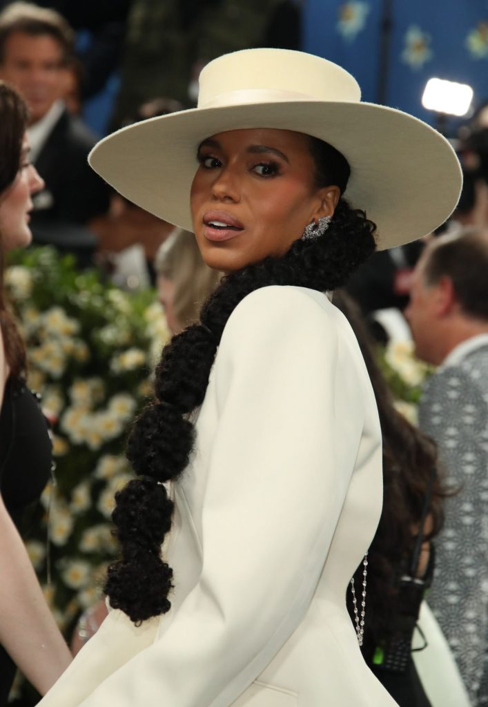 Kerry Washington Exudes Modern Elegance in Sheer Skirt and Tailored Blazer at the 2025 Met Gala